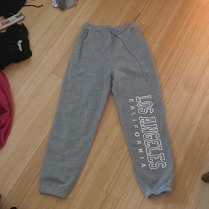 grey sweatpants